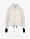 Moncler Woman White Cluses Short Down Jacket In White