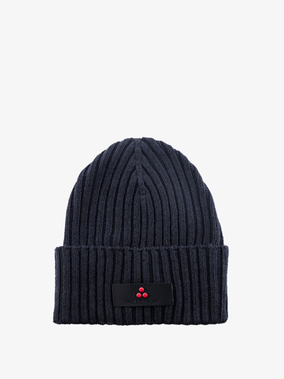 Peuterey Logo Beanie Hat In Blue