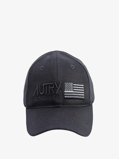 Autry Logo-embroidered Baseball Cap In Black