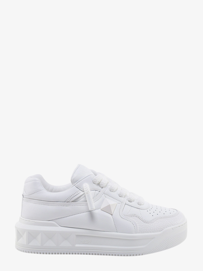 Valentino Garavani One Stud Xl White Leather Trainer