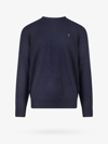 Polo Ralph Lauren Classic Knit Sweater With Round Neckline In Blue