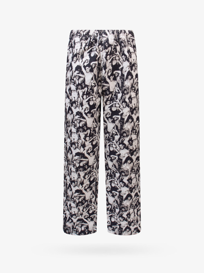 Stussy Mob Beach Pant Black And White All-over Printed Canvas Pant - Mob Beach Pant