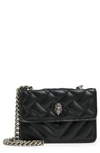 KURT GEIGER MICRO KENSINGTON FAUX LEATHER CROSSBODY BAG