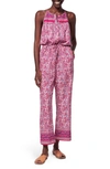 FAHERTY FAHERTY ADELLA FLORAL ORGANIC COTTON JUMPSUIT