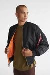 Alpha Industries Ma-1 Bomber Jacket In Black