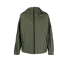 Givenchy Green Logo Embossed Shell Jacket In Green