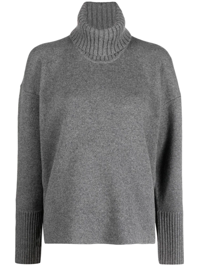 Proenza Schouler Roll-neck Drop-shoulder Jumper In Grey