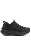 Moncler Trailgrip Après Down-filled Sneakers In Black