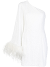 Rebecca Vallance Davina One-shoulder Minidress In White