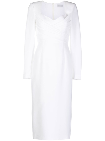 Rebecca Vallance Bridal Phoebe Midi Dress In Ivory
