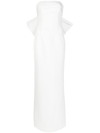 Rebecca Vallance Madeline Bow-detail Strapless Gown In White