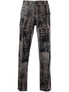 PS BY PAUL SMITH NEGATIVE FOREST-PRINT SKINNY TROUSERS