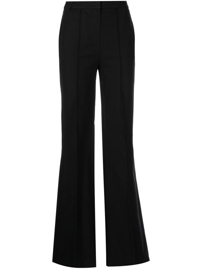 Jonathan Simkhai High-waist Bootcut Trousers In Schwarz