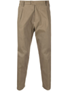 LOW BRAND STRAIGHT-LEG CROPPED TROUSERS