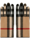 BURBERRY EXAGGERATED CHECK WOOL GLOVES