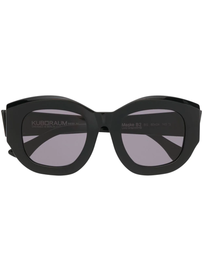 Kuboraum Oversize-frame Sunglasses In Schwarz