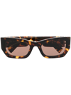 Miu Miu Cat-eye Frame Sunglasses In Braun