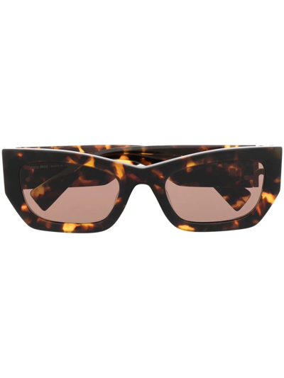 Miu Miu Cat-eye Frame Sunglasses In Brown