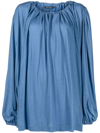 SOFIE D'HOORE GATHERED-NECKLINE KNITTED TOP