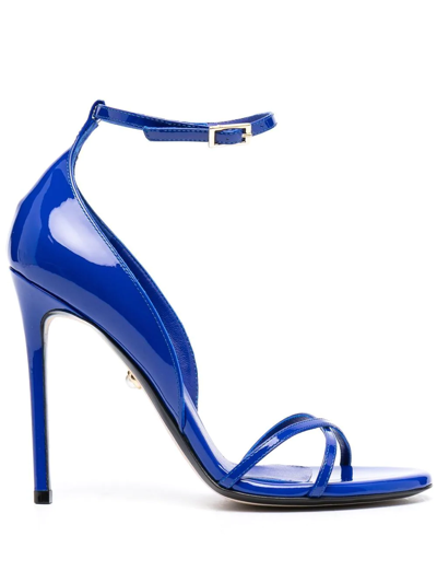 Alevì Strappy Stiletto Sandals In Blau