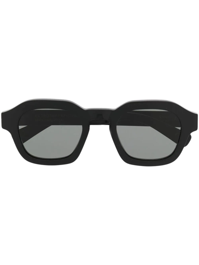Retrosuperfuture Logo-print Sunglasses In Schwarz