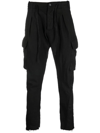 MASNADA DRAWSTRING TAPERED TROUSERS