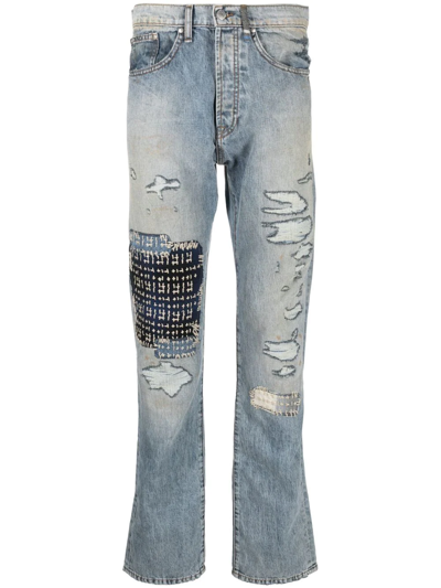 Alchemist Distressed-effect Jeans In Blue