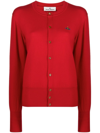 Vivienne Westwood Orb-embroidered Cardigan In Red