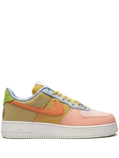 Nike Air Force 1 Low '07 Lv8 "next Nature Sun Club" Sneakers In Sanded Gold/hot Curry-wheat Gr