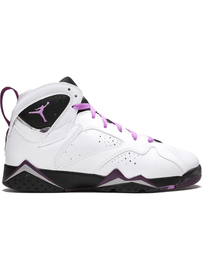 Jordan Kids' Air  7 Retro Trainers In White