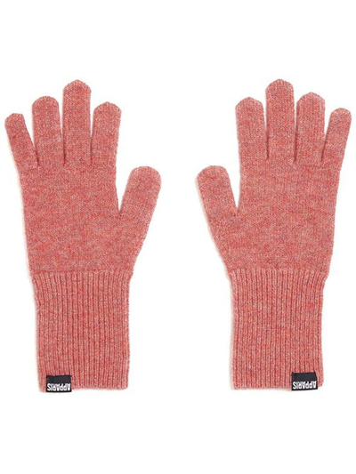 Apparis Logo-patch Detail Gloves In Pink