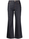 APC MID-RISE CROPPED JEANS