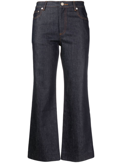 APC MID-RISE CROPPED JEANS