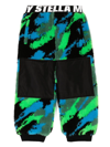Stella Mccartney Abstract-print Fleece Track Pants In Multicolour
