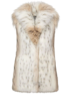 Unreal Fur Rubicon Vest In Snow Leopard In White