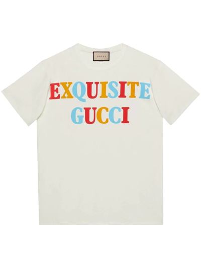 Gucci Heavy Cotton Jersey T-shirt In White