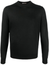 Colombo Crew Neck Long-sleeved Jumper In Black