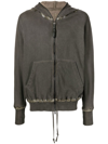 ISAAC SELLAM EXPERIENCE TAPE-EMBELLISHED ZIP-UP HOODIE