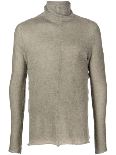 Isaac Sellam Experience Hooded Wool Jumper In Grey