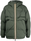 K-way R&d Feather Down Puffer Jacket In Green