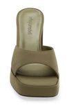 Jeffrey Campbell Ninety Platform Sandal In Khaki Faille