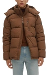 Noize Men's Baltimore Puffer Jacket In Earth