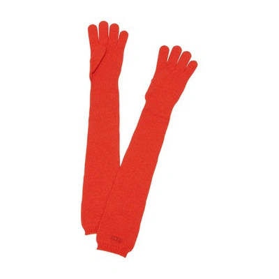 Fendi Gloves In Rouge