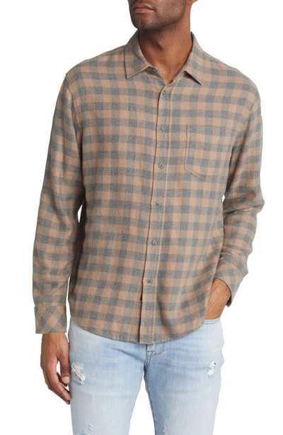 Rails Lennox Long Sleeve Check Shirt In Charcoal Mire