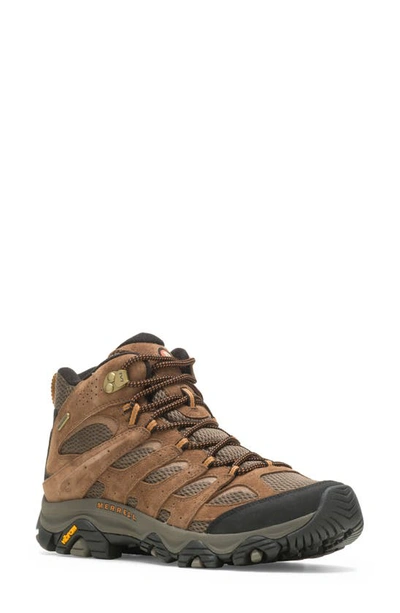 Merrell Moab 3 Mid Waterproof Hiking Shoe In Earth