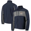 Dunbrooke Navy Chicago Bears Circle Zephyr Softshell Full-zip Jacket In Navy