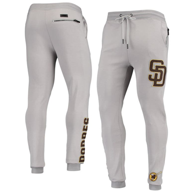 Pro Standard Gray San Diego Padres Logo Jogger Pants
