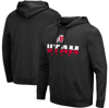 COLOSSEUM COLOSSEUM BLACK UTAH UTES LANTERN PULLOVER HOODIE