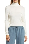 Hanro Silk-cashmere Turtleneck Top In Vanilla