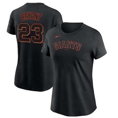 Nike Women's Kris Bryant Black San Francisco Giants Name Number T-shirt